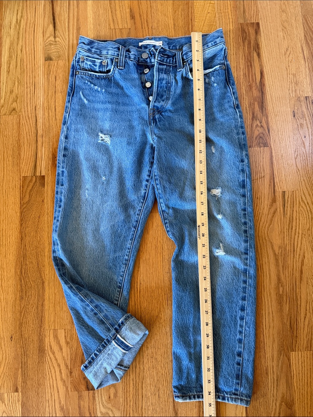 Levi’s Selvedge redline Wedgie Straight 29 woman’s jeans - Picture 2 of 9